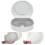 3Pcs Compact White Brace Retainer Box Durable Mouth Guard Container 10