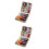 2Sets Portable Sewing Storage Box Assorted Color Cotton Metal Plastic 5