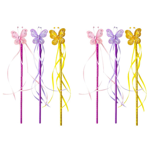 6Pièces Baguettes Magiques Multicolores Pour 1