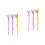 6Pièces Baguettes Magiques Multicolores Pour 4