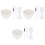 3Ensembles Bols Mélange Silicone Accessoires DIY Masques 3