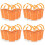 20Pièces Mini Seaux Orange Pour Décoration Jouets 5