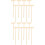 16Pièces Râteaux Mini Zen Bambou Beige Pour 10
