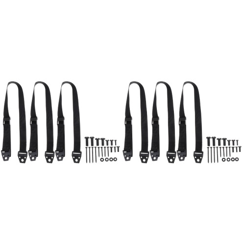 6Pièces Fixations TV Polypropylène Noir Support Protection Maison 1