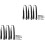 6Pièces Fixations TV Polypropylène Noir Support Protection Maison 3