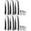 6Pièces Fixations TV Polypropylène Noir Support Protection Maison 5