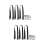 6Pièces Fixations TV Polypropylène Noir Support Protection Maison 7