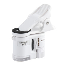 2Pièces Microscope Clip-on 60X Pour Téléphone Portable Pratique