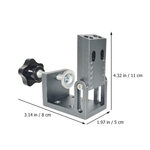 1Ensemble Guide De Trou Incliné Acier Rapide Pour Bricolage 1