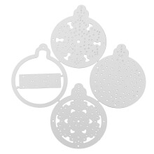 8Stk Robuste Silber Stanzformen Für Weihnachtsdeko Und Prägen