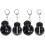 4Pièces Traceurs Lignes Balles De Golf Noir Précis Et Compact 2