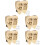 5Ensembles Boîte Collection Dents Bébé Bois Clair Transportable 6