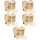 5Ensembles Boîte Collection Dents Bébé Bois Clair Transportable 7