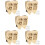 5Ensembles Boîte Collection Dents Bébé Bois Clair Transportable 8