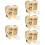 5Ensembles Boîte Collection Dents Bébé Bois Clair Transportable 10