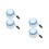 4Pièces Roues Universelles Bébé En Caoutchouc Pour 10