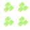 12Ensembles 16 Caches Ports USB C Vert Silicone Protection 9