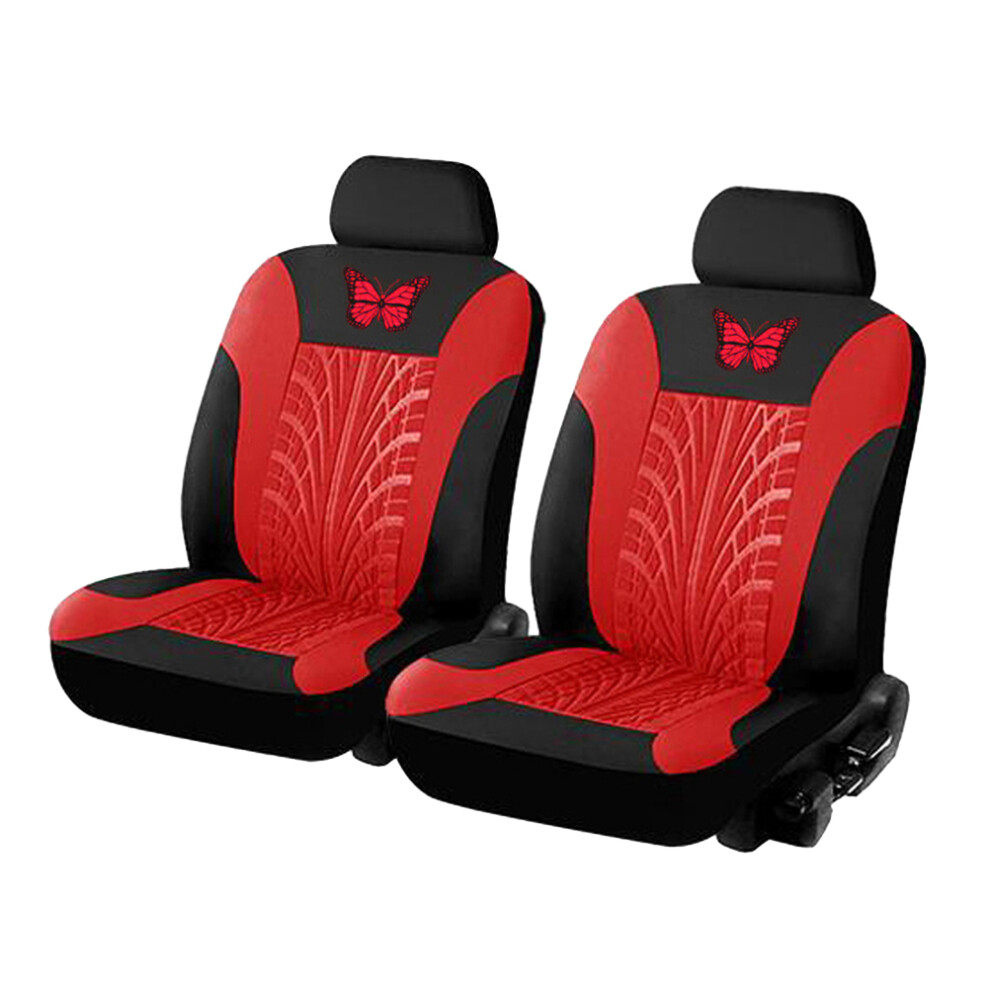 6Pcs Durable Car Seat Cover Universal Auto Seat Protector Mat Red 3643952173575