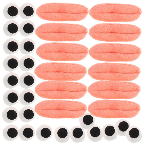 5Sets Runde Bastelaugen Für Plüschtiere Mit Realistischer Bunt 2