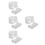 8Pcs Compact Clear Plastic Pool Ball Position Markers for Cue Accuracy 6