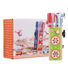 2Pièces Jouet Educatif Vis Bois Enfants Couleurs Variées Durable