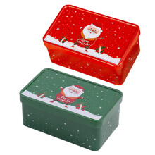 4Pièces Boîtes À Biscuits Noël Métal Durable Multicolore Pour Cadeaux