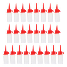 50Pièces Bouteilles Huile Pet Rouge Légères Solides