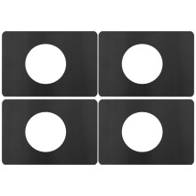 12Pièces Plaques Fixation Serrure Porte Acier Inox Antilâche