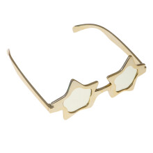 3Pcs Golden Pentagram Eyeglass Stylish Funny Party Sunglass Photo Prop