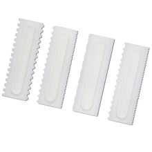 12Pcs White Kitchen Plastic Tools Cake Cream Fondant for Home
