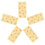 5Pièces Biscuits Simulation Beige PVC Décoration Cuisine Réaliste 1