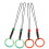 8Pcs Mobile Phone Chain Red Nylon Rope Agate Pendant Charm 1