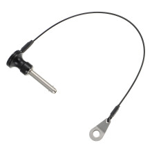 2PiĂšces Goupille Ă Billes Verrouillage Rapide Inoxydable Noire