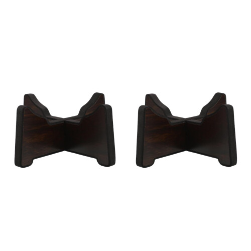 2Stk Stabile Holz Drum Halter Farben Für Dekoratives Display 2