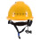 2Pcs Cooling Construction Safety Yellow Hard Hat with USB Fan 3