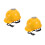 2Pcs Cooling Construction Safety Yellow Hard Hat with USB Fan 6