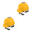 2Pcs Cooling Construction Safety Yellow Hard Hat with USB Fan 10
