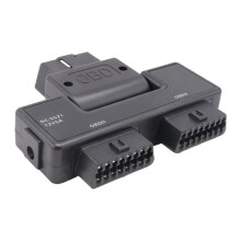 OBD2 Eén Verdeeld in Twee Adapterdraad 16 Pin 16 Core Obd Uitbreidingskabel Connector Adapter Kabel Universeel met Dc5521