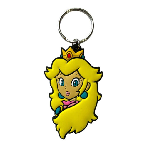 Super Mario Super Mario PVC Princess Peach Keyring