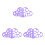 3Pcs Violet Silicone Nipple Measuring Tool for Flanges Accurate & Safe 3