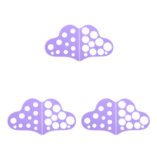 3Pcs Violet Silicone Nipple Measuring Tool for Flanges Accurate & Safe 2