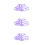 3Pcs Violet Silicone Nipple Measuring Tool for Flanges Accurate & Safe 6