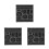3Stk Graphit Gussform Metallgießform Labor Schwarz Langlebig Effizient 6