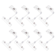8Pièces Porte-Étiquettes Plastique Transparent ABS Pour Exposition