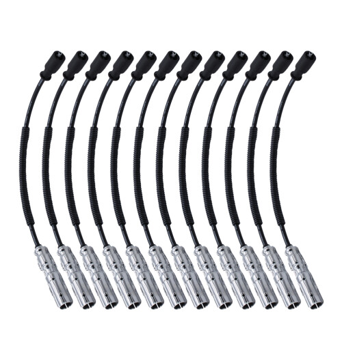 24Pièces Fils Allumage Silicone Auto Performants Accessoires