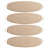 12Pièces Ensembles De Ensembles De Table Ronds En Coton Kaki 1