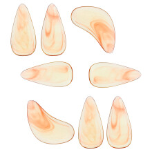 8Pièces Ongles Pratique Guzheng Orange ABS Durable Et Protège Doigts