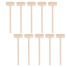 50Pièces Jouet Marteaux Bois Khaki Bébé Pour Motricité Et
