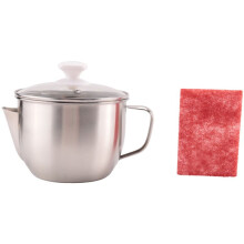 1000Ml Stainless Steel Soup Oil Separator,Oil Filter Oil Fats Separator with Lid Oil Soup Cooking Strainer