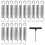 16PCS 5.5 Inch Heavy Duty Trampoline Replacement Springs with T Hook Pull Tool Trampoline Accessories Hand Pull Tool 1